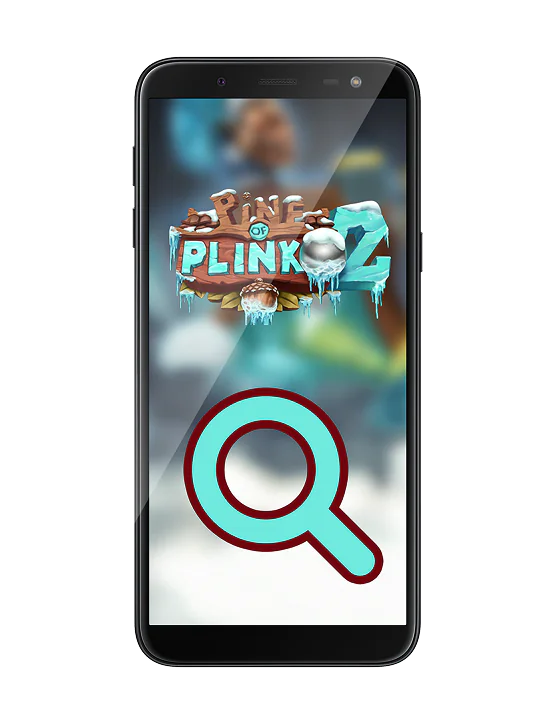 Käytä kasinon sivuston hakua löytääksesi Plinko 2 -pelin Pine, vaihe 3