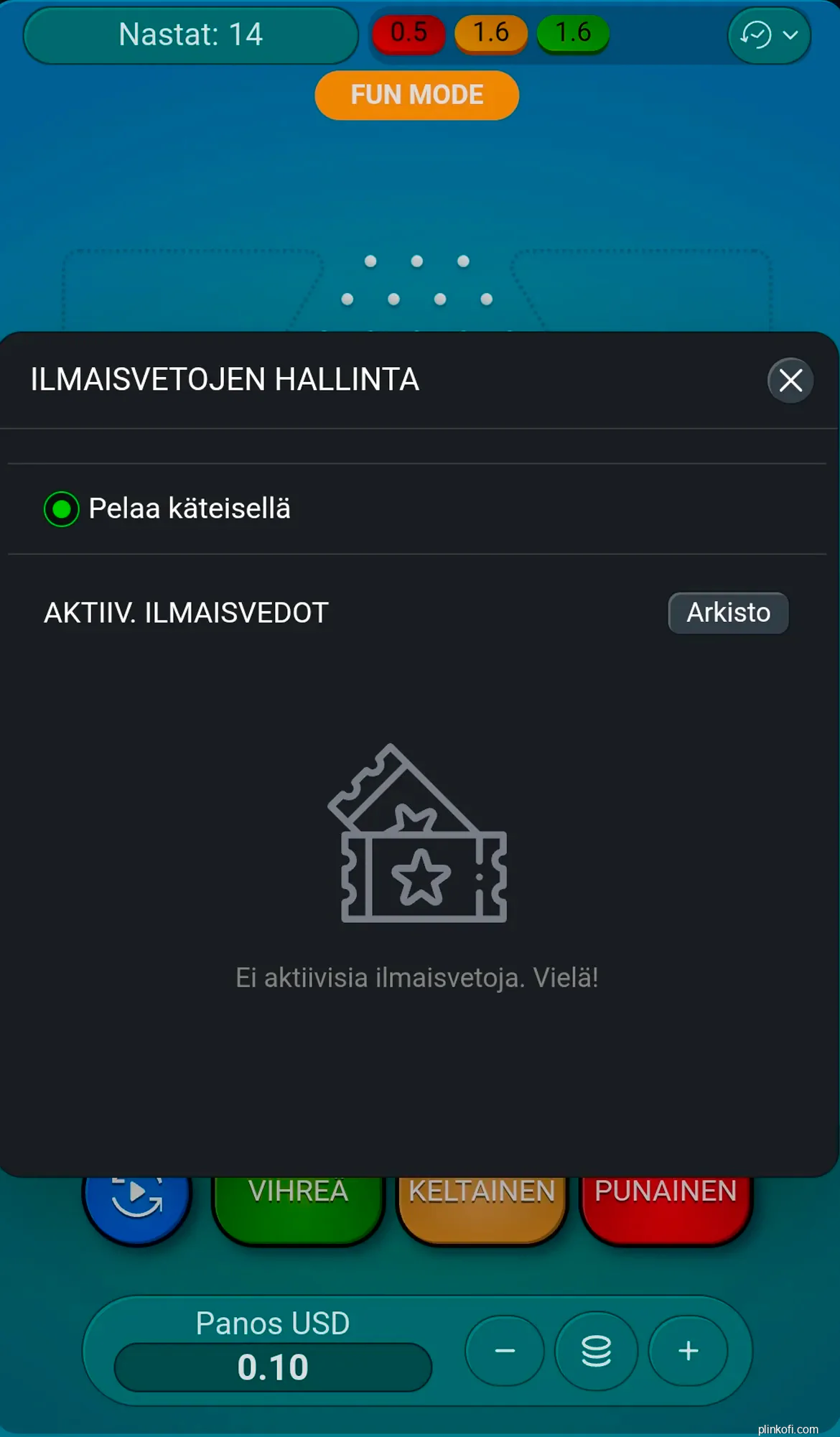 Plinko-pelaajien arkistot